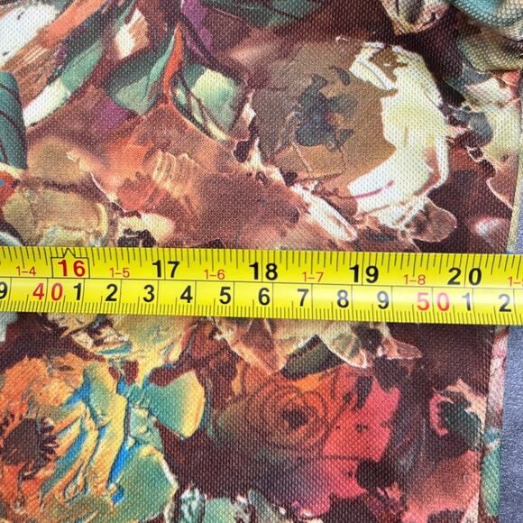 1960's John Abbott Floral AOP Pullover Women's Sweater Long Sleeve - Picture 6 of 6